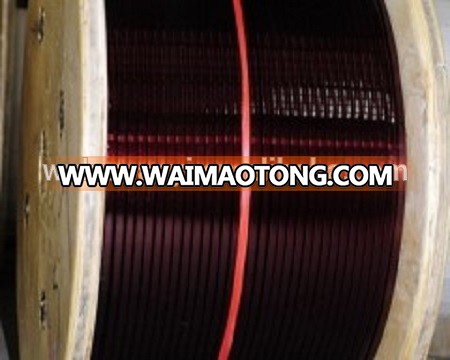 flat enamelled copper wire & aluminum wire magnetic magnet wire rectangular square